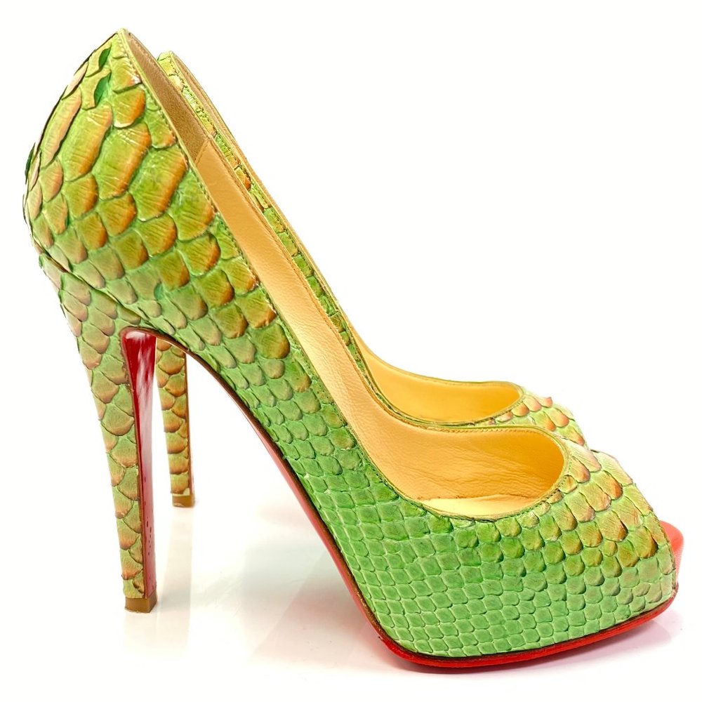 Christian Louboutin Very Prive Python Pumps 36.5